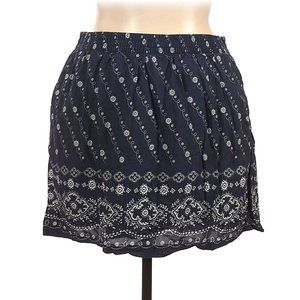 Tommy Hilfiger navy blue/white cotton skirt XS